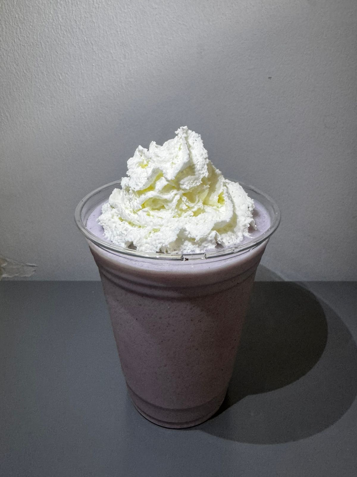 Frappe de mora con crema